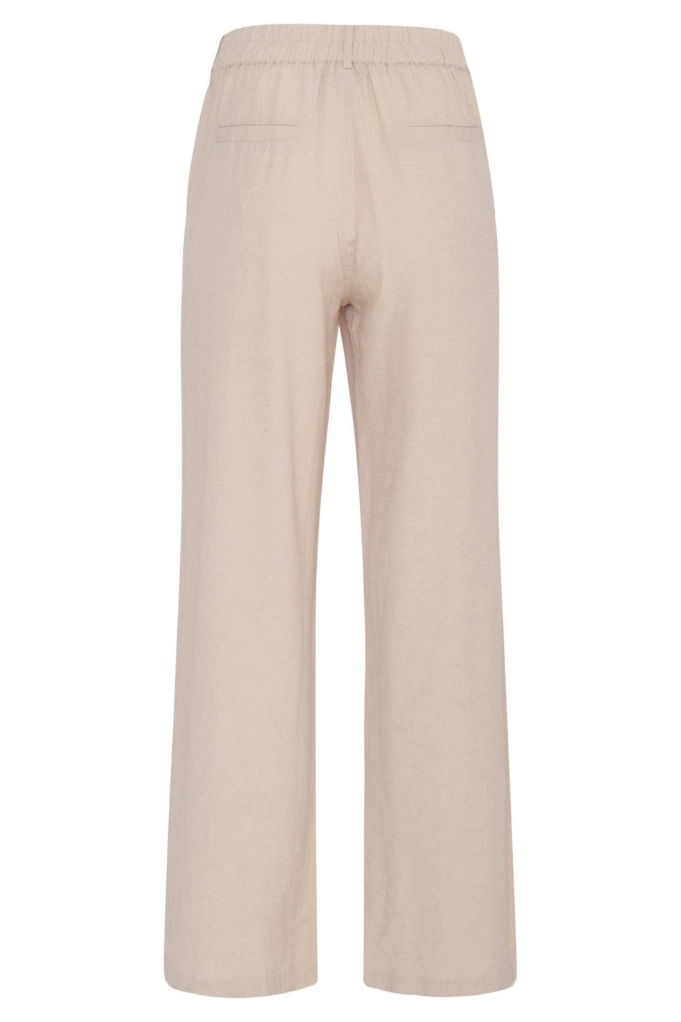 23172 Women'S Casual Wide Leg Long Palazzo Pants | Sand