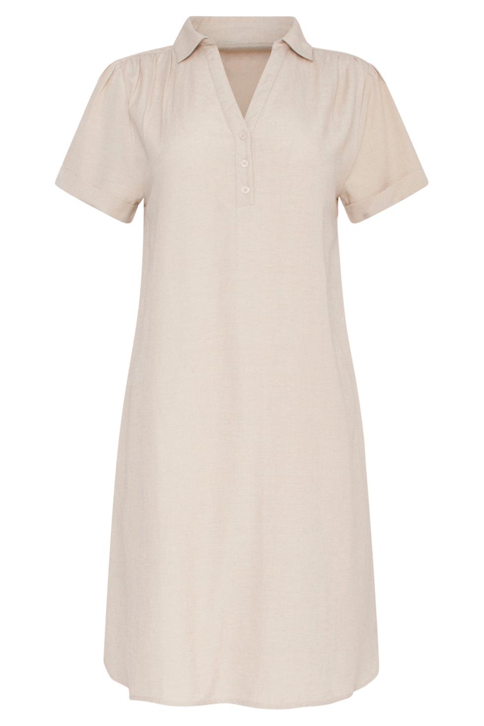23173 Womens Easy Classic Short Sleeve Shirt Dress