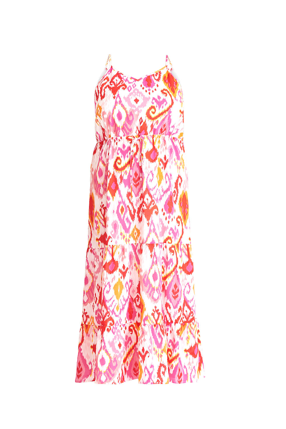 23309 Te Aztec Maxi Zomer Jurk | Muticolour