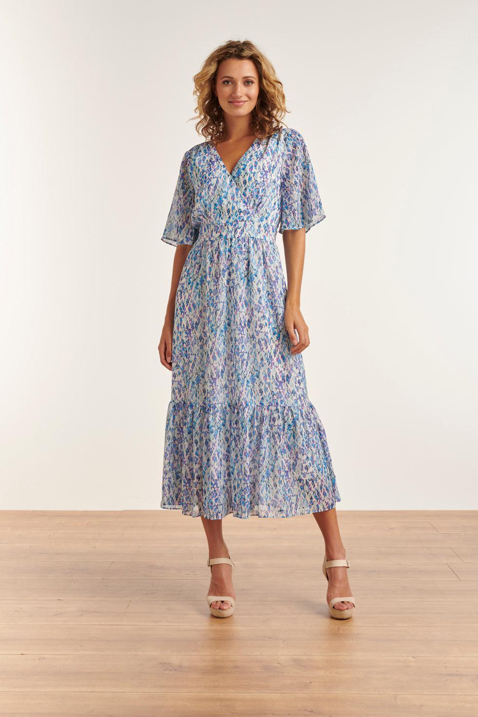 23310 Zomerjurk Met Grafische Print- | White-Multicolour