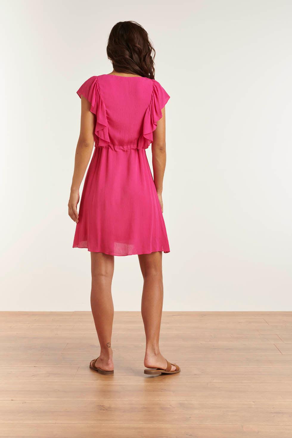 23361 Jurk Uni | Pink