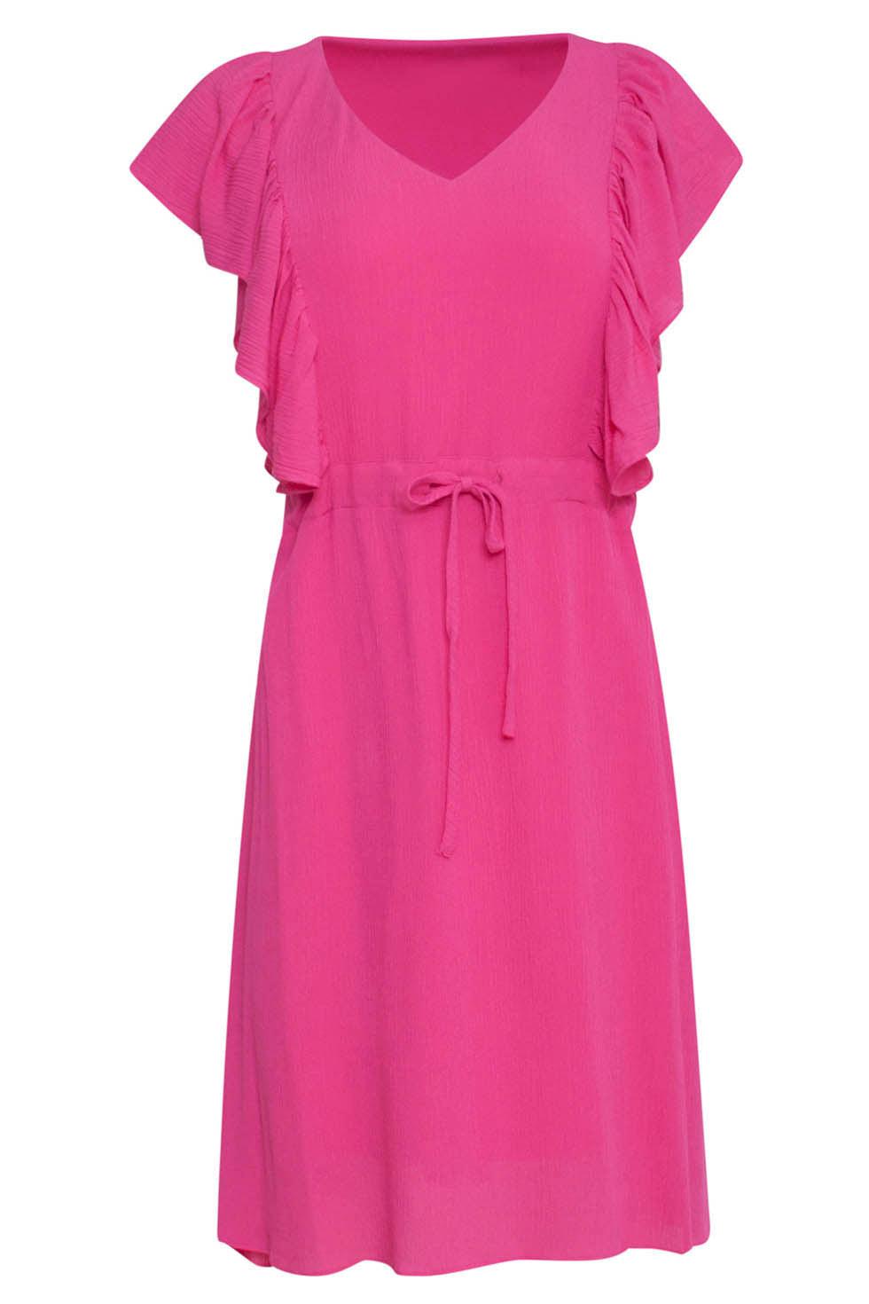 23361 Jurk Uni | Pink