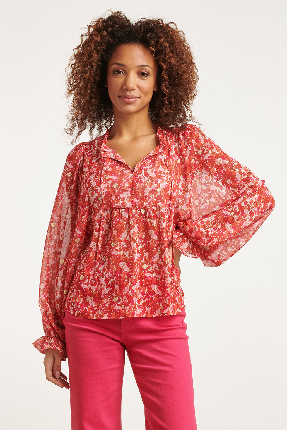 23503 - Dames Top Ditsy Bloemenprint | Muticolour