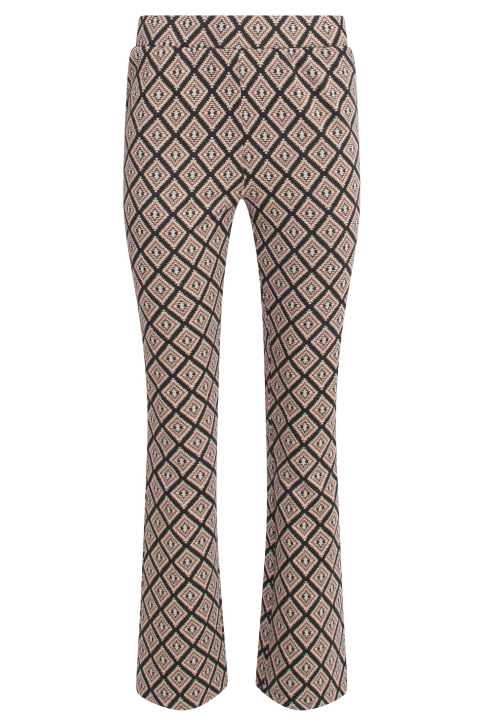 23520 Dames Retro LeggingAztec Print | Black - Muticolour