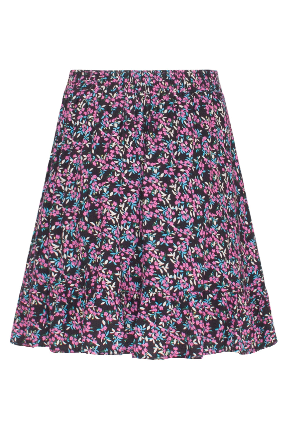 23544 Flowy Rok Ditsy Bloemenprint | Black-Pink