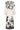 23551 Klassieke Elegante Stijl Maxi Jurk Met Puffy Mouwen | Off White - Black