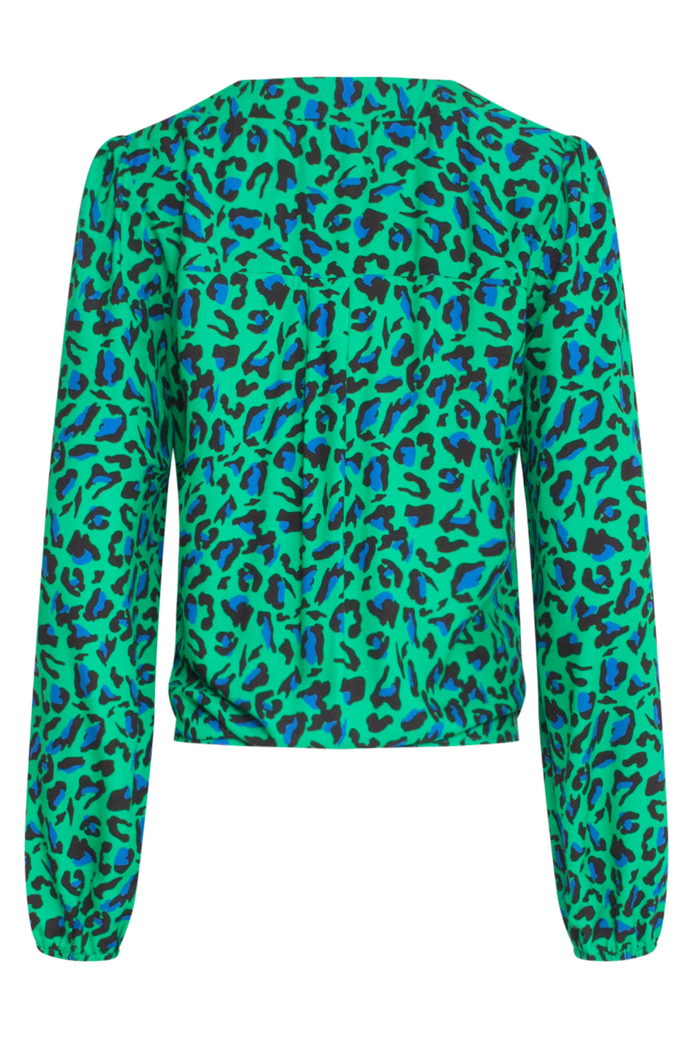 23561 Winter Top Levendige Animal Print | Green-Black