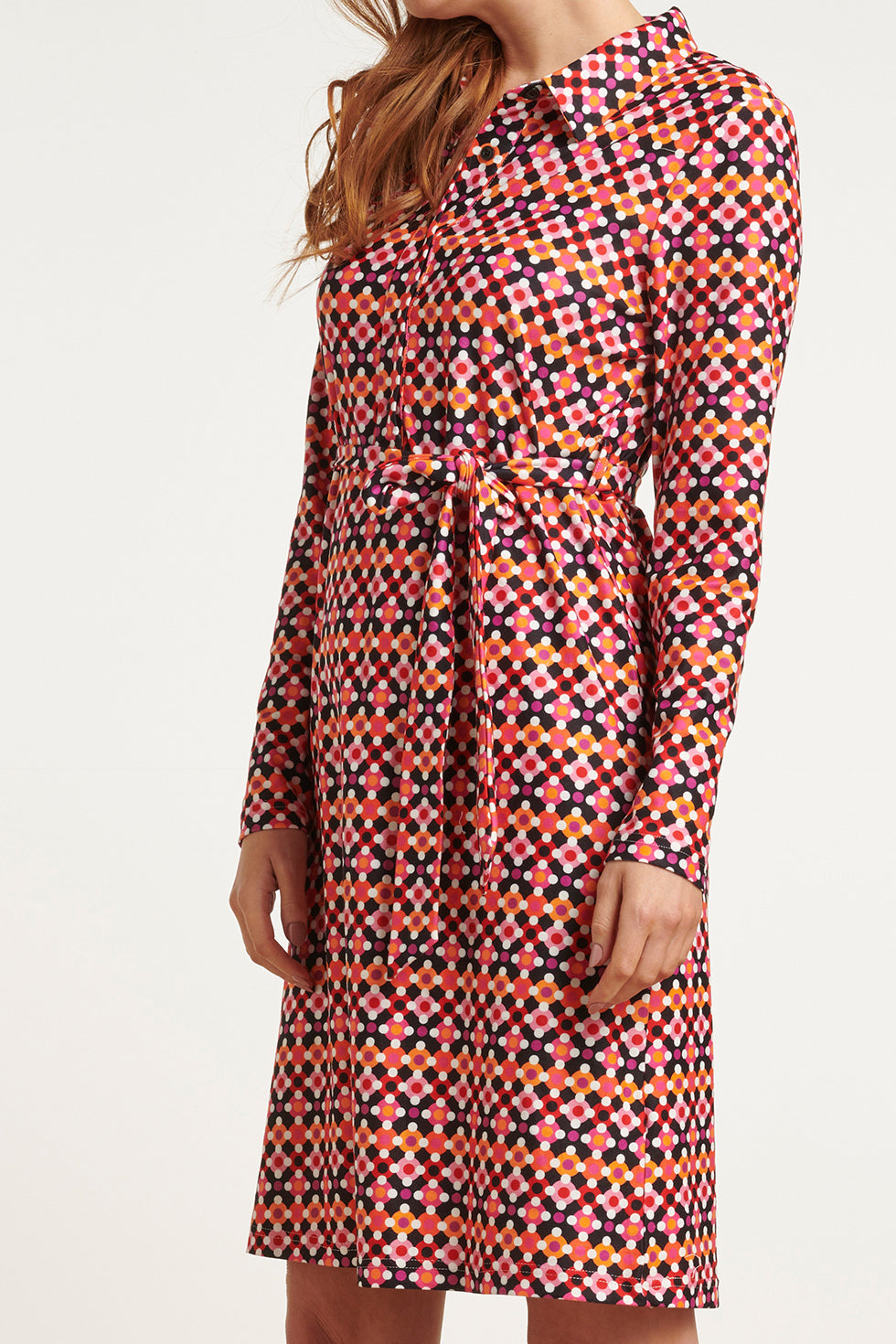 23565 Retro Shirt Jurk | Muticolour