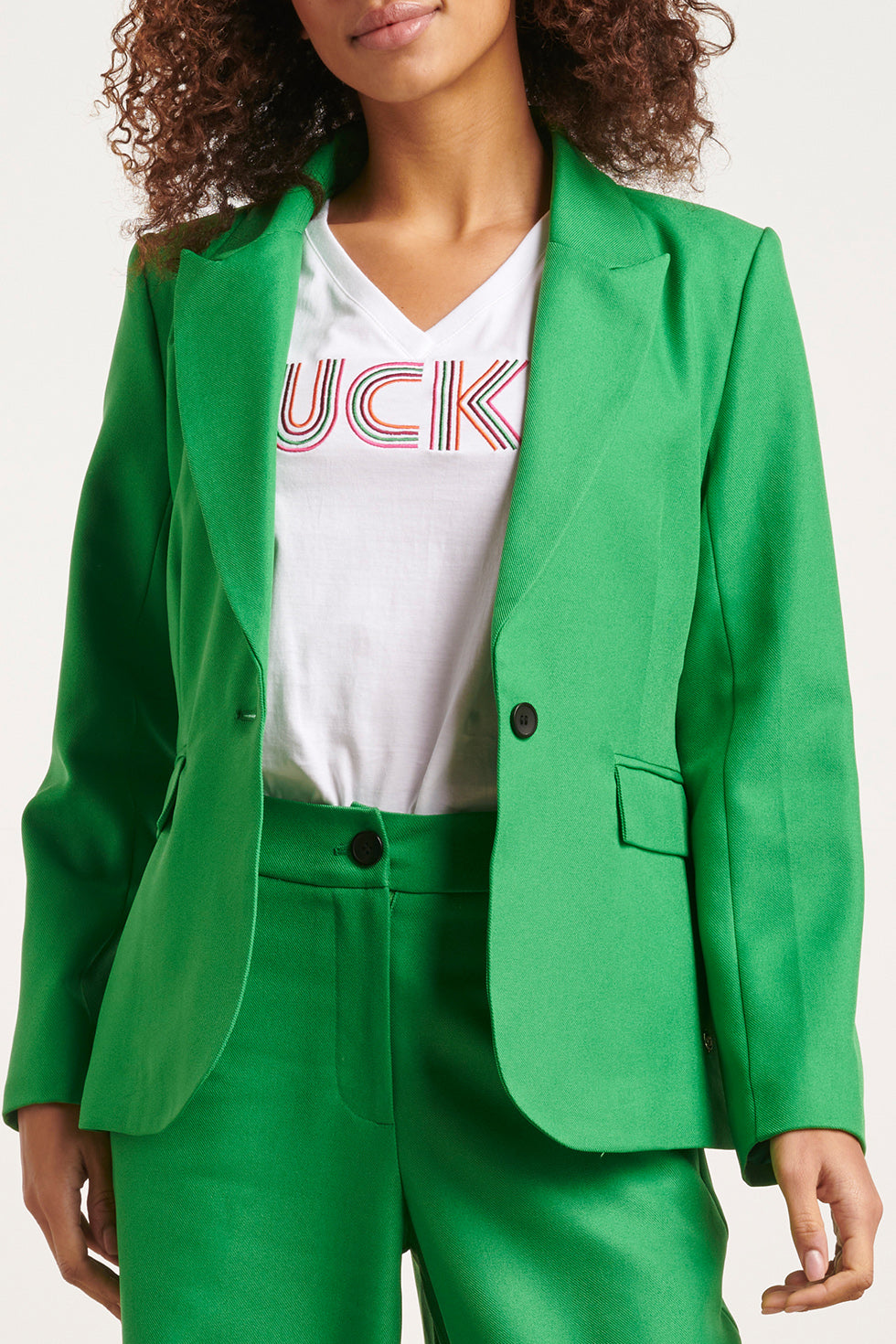 23573 Trendy Blazerfel | Green