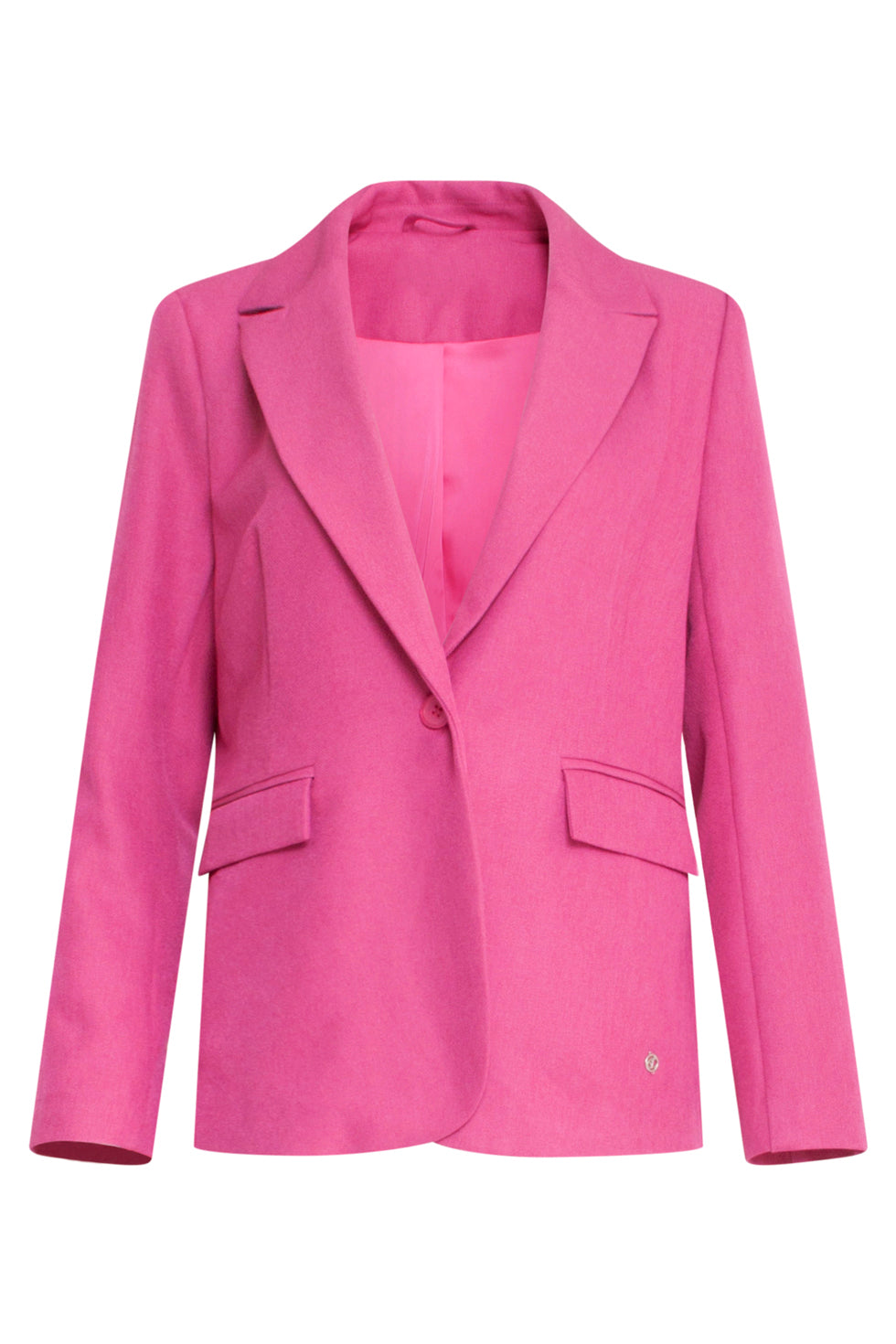 23573 Trendy Getailleerde BlazerFel Fuchsia | Pink
