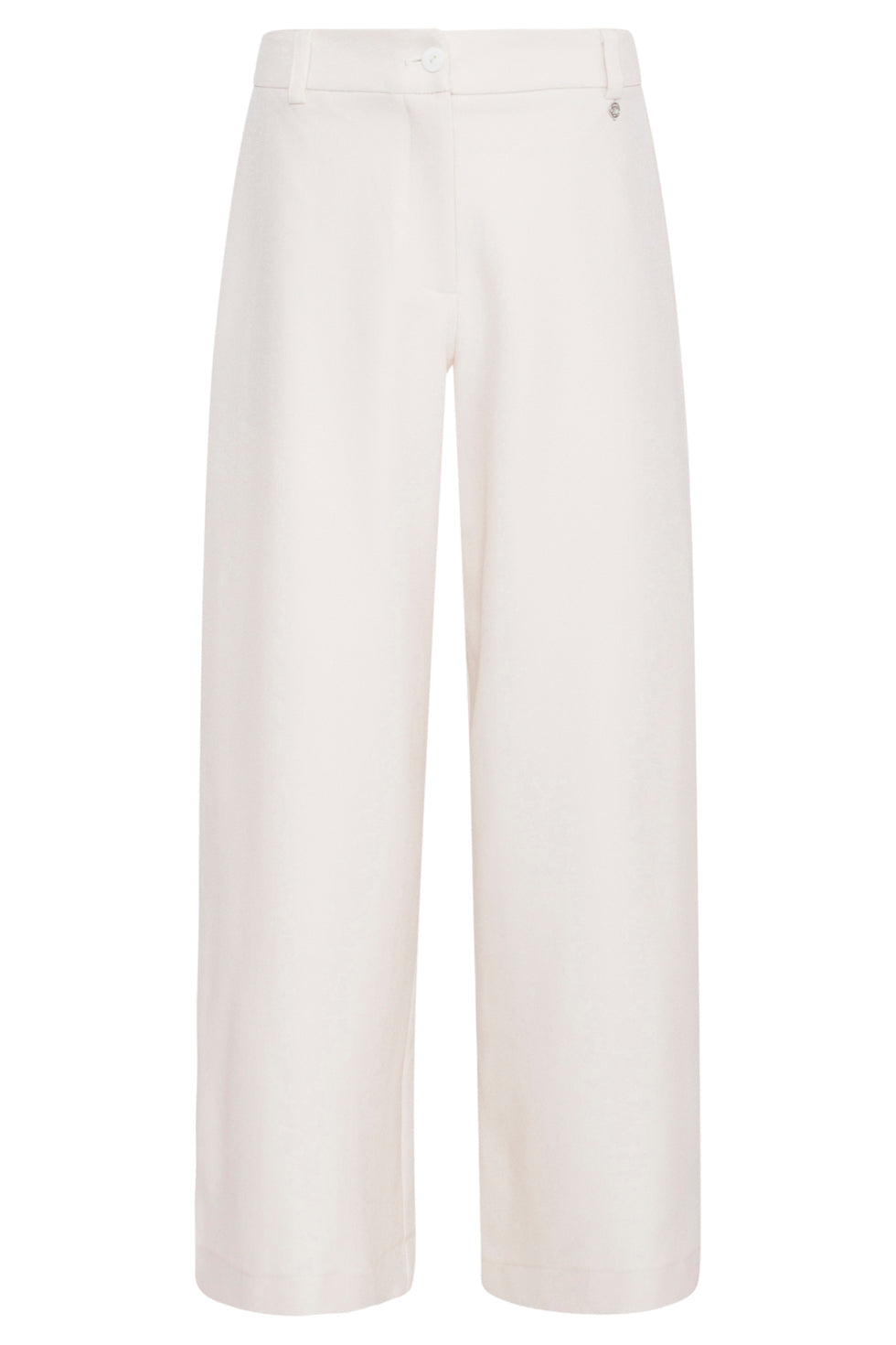 23574 Stijlvolle Wijde BroekOff White | Sand