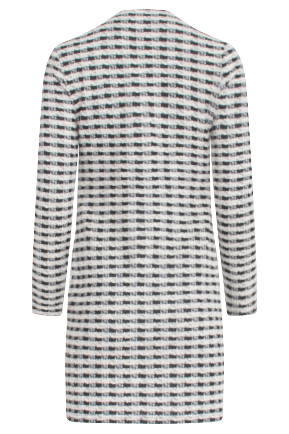 23575 Geruite Jurk Met V-Halszakken | Black-White