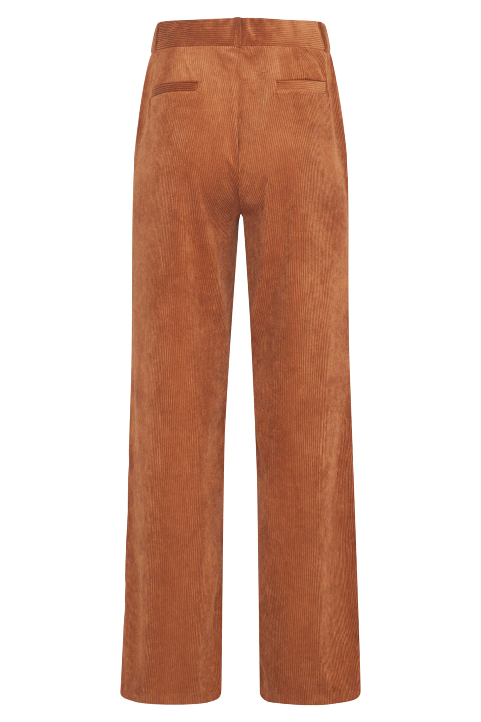 23581 Trendy Wijde Corduroy Broek | Brown