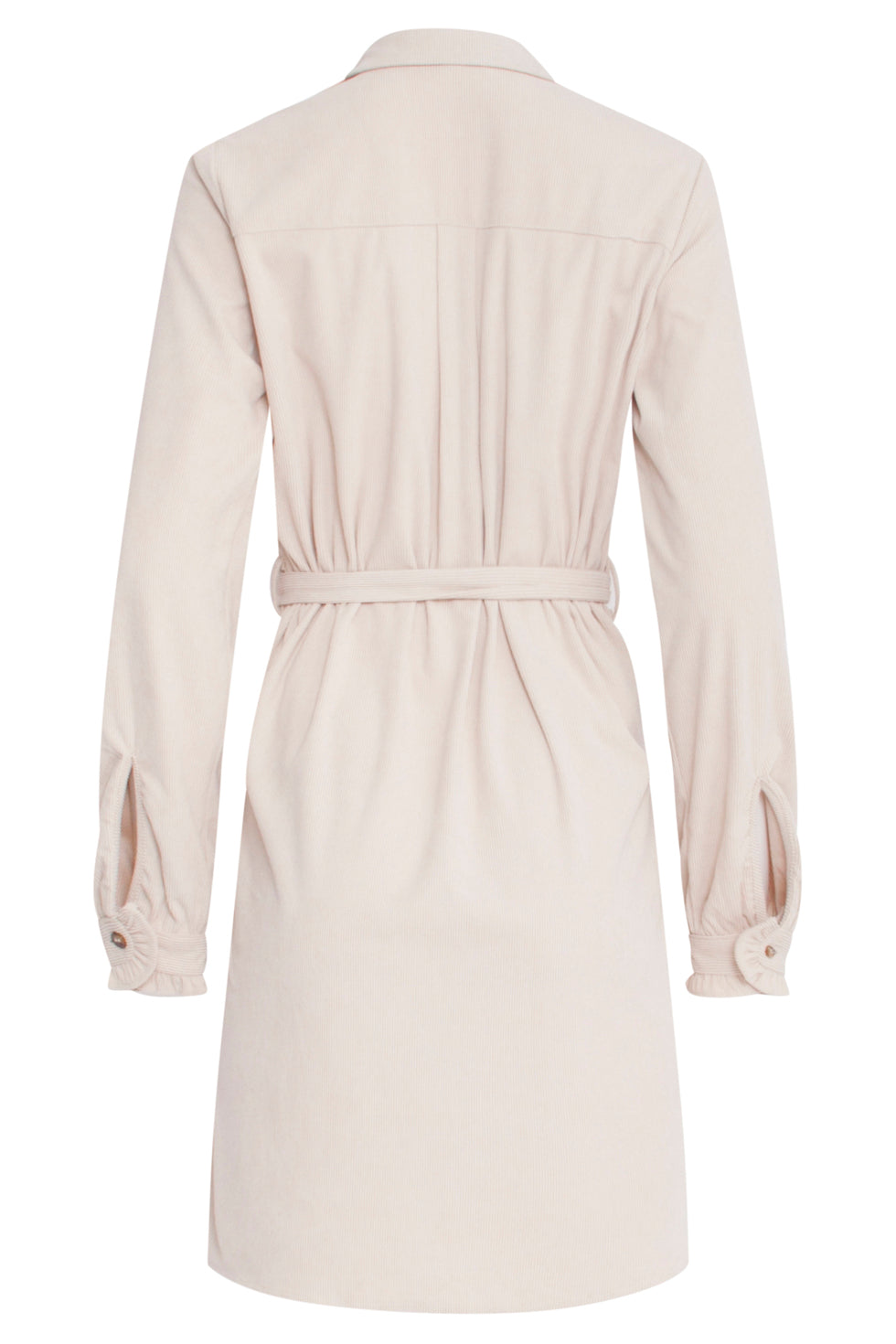 23582 Boho Western Corduroy Shirt Dress | Off White