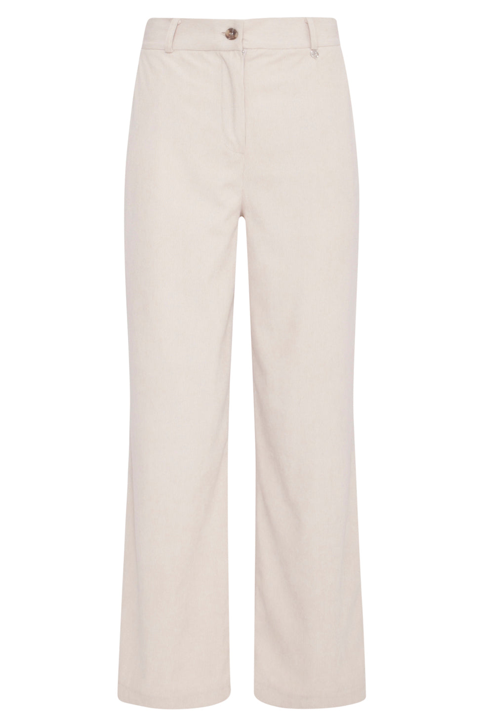 23584 Wijde Corduroy BroekOff White | Off White