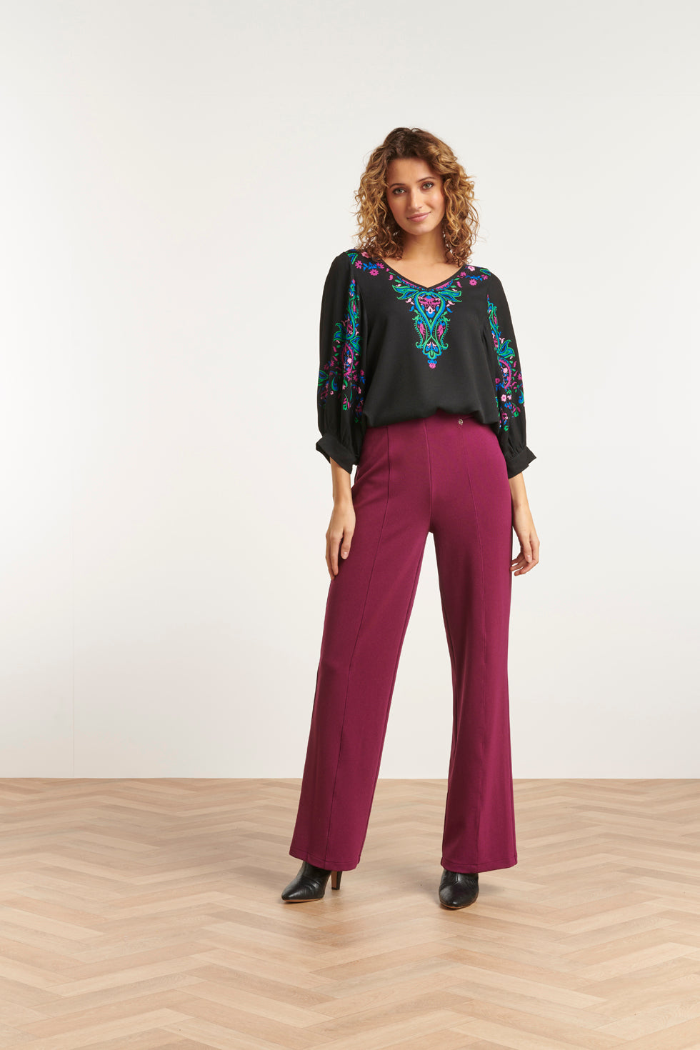 23585 Wijde BroekPaars | Purple