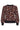 23598 Animal Print Gebreide Top Met Pofmouwen | Black - Brown