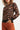 23598 Animal Print Gebreide Top Met Pofmouwen | Black - Brown