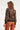 23598 Animal Print Gebreide Top Met Pofmouwen | Black - Brown