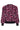 23598 Animal Print Gebreide Top Met Pofmouwen | Black - Fuchsia