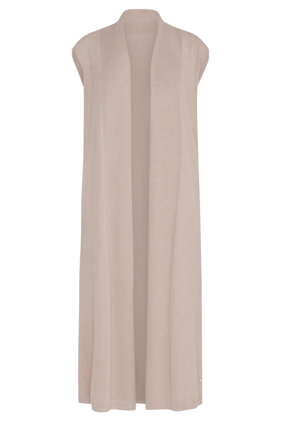 23601 Stijlvolle Mouwloze Cardigan | Sand