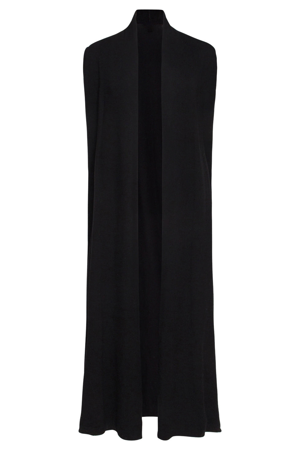 23601 Stijlvolle e Mouwloze Cardigan | Black