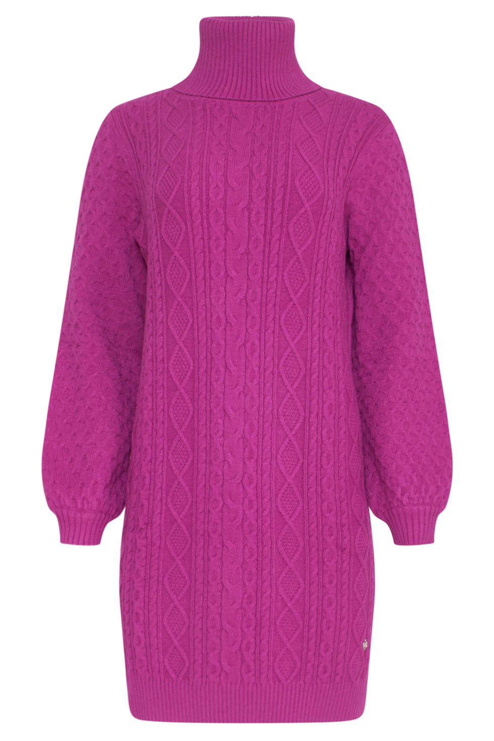 23603 Oversized Coltrui Jurk Met Pofmouwenprachtig Paars | Purple