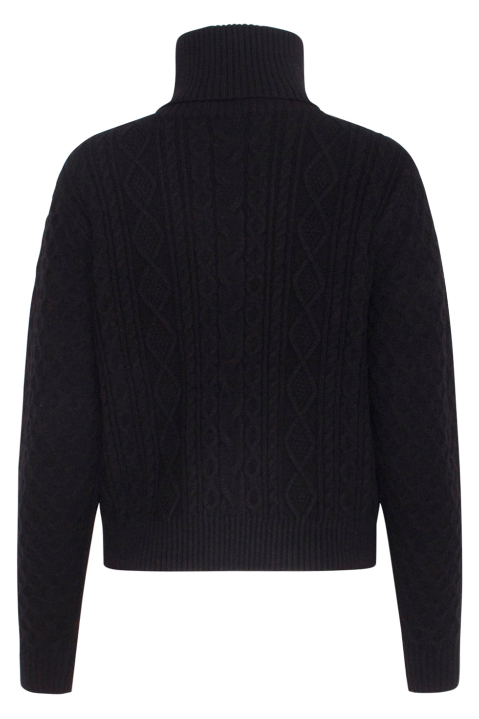 23604 Getextureerde Gebreide Coltrui | Black