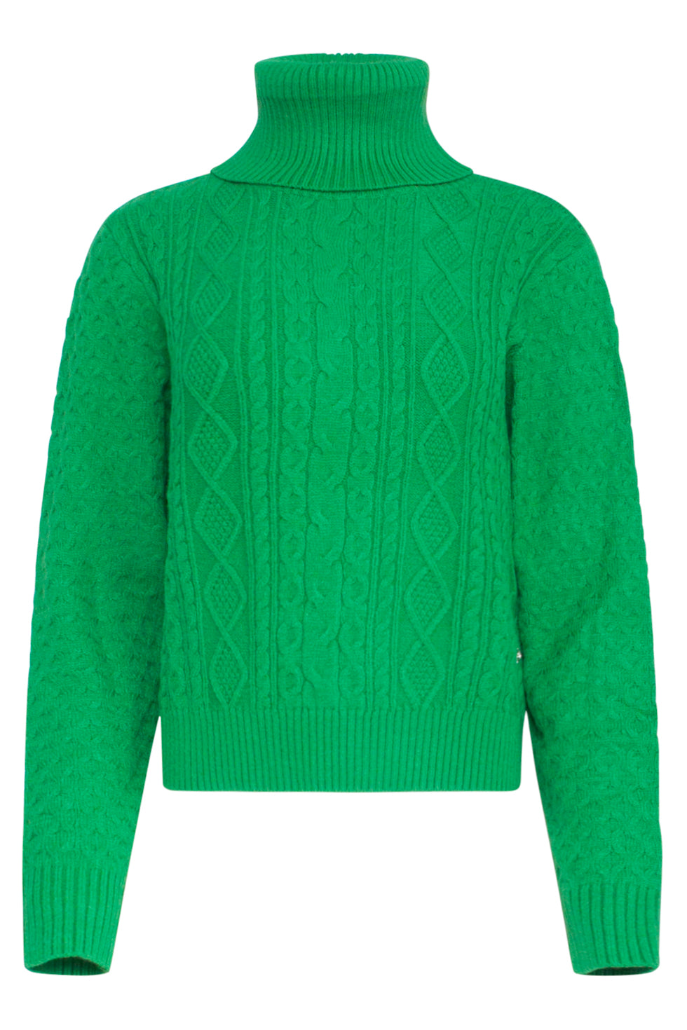 23604 Getextureerde Gebreide Coltrui | Green