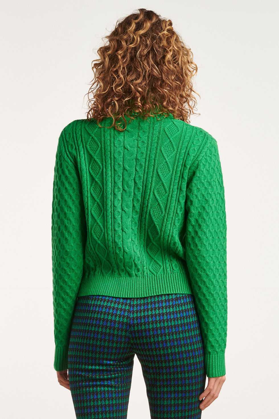 23604 Getextureerde Gebreide Coltrui | Green