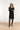 23606 Casual Gebreide Jurk Met Chique Kraag | Black