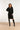 23606 Casual Gebreide Jurk Met Chique Kraag | Black