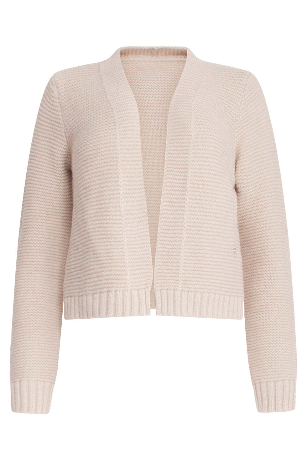 23608 Open Dikke Rib Gebreide Cardigan | Sand