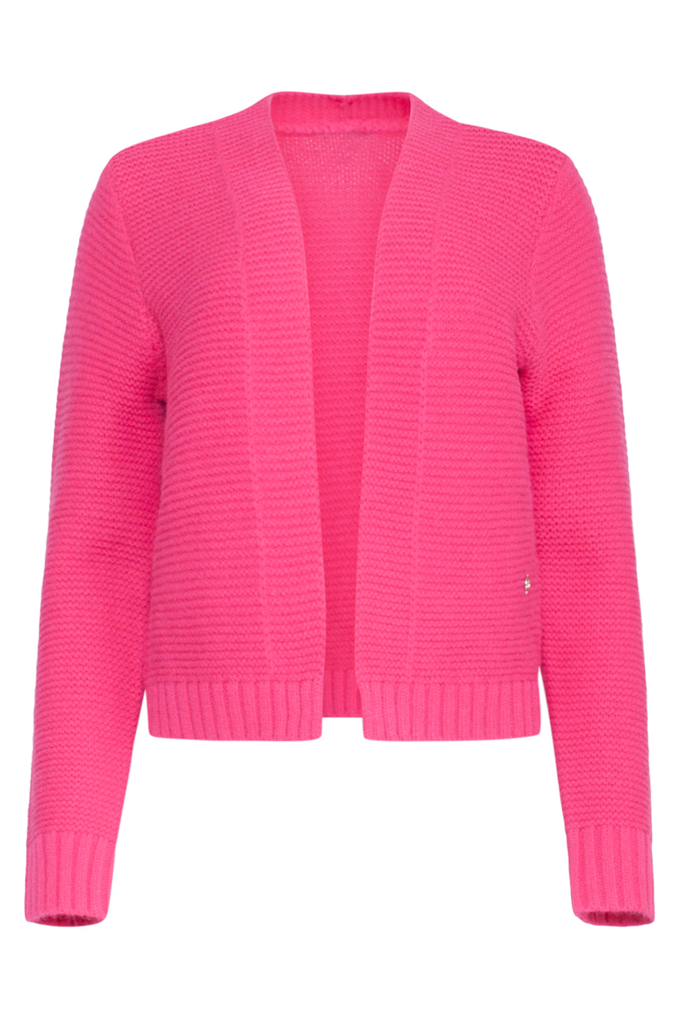 23608 Open Dikke Rib Gebreide Cardiganfuchsia | Fuchsia