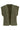 23609 Trendige gerippte Strickweste in Armeegrün | Army