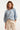 Strukturiertes Stricktop mit Puffärmeln | Hellblau