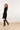 23614 e FitFlared Gebreide Korte Jurk | Black
