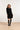 23614 e FitFlared Gebreide Korte Jurk | Black