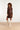 23614 Warm e FitFlared Gebreide Korte Jurk | Brown