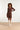 23614 Warm e FitFlared Gebreide Korte Jurk | Brown