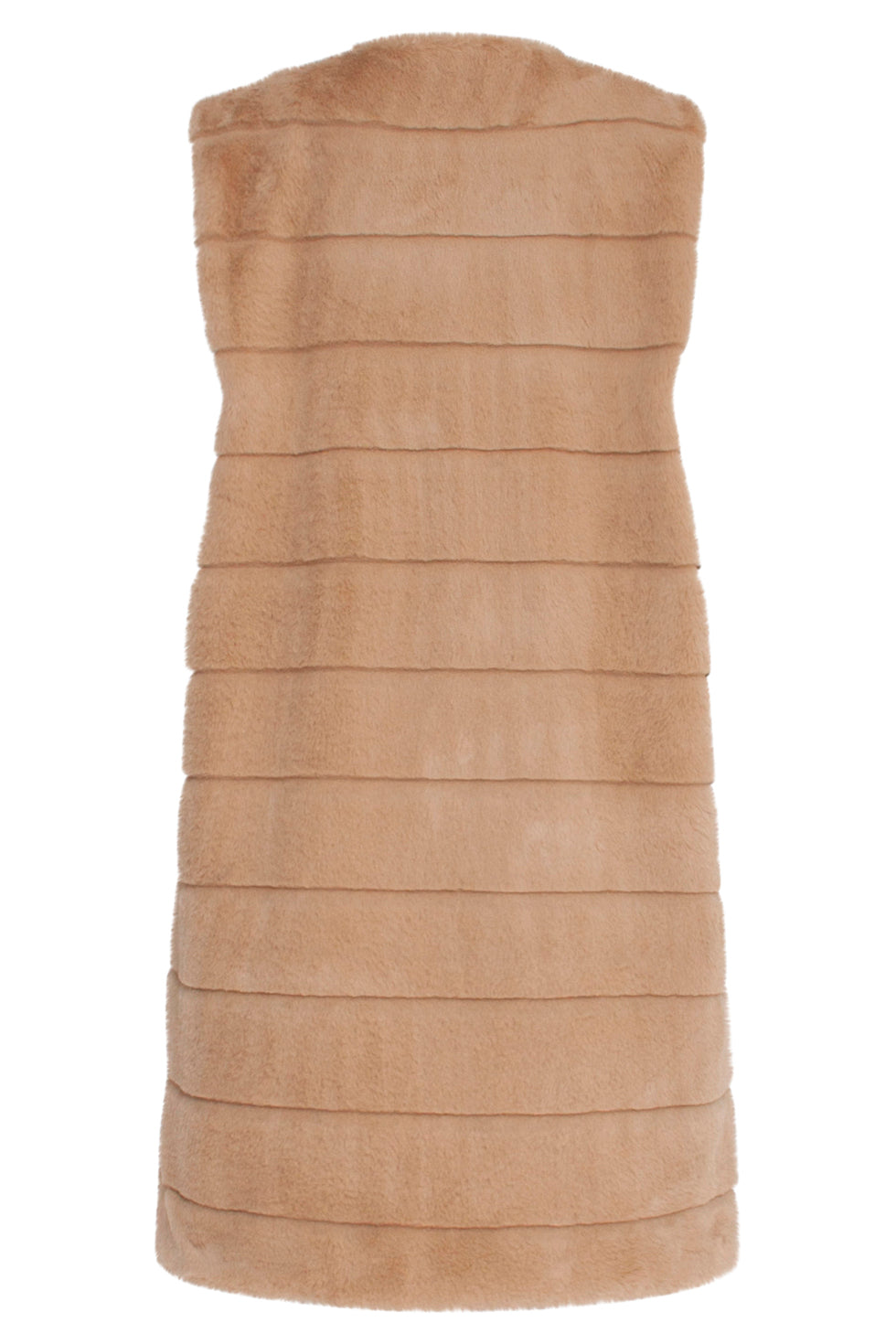 23621 Lang Furry Damesgilet | Sand