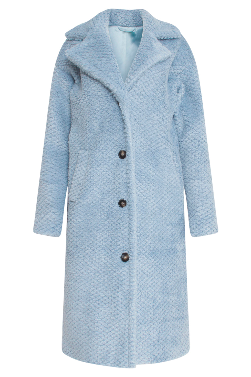 23623 Licht Teddy Damesjas | Light Blue