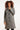 23624 Melange Teddy Damesjas | Black White