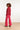 23626 Kort Damesjas Met Pied-De-Poule Print | Red - Muticolour