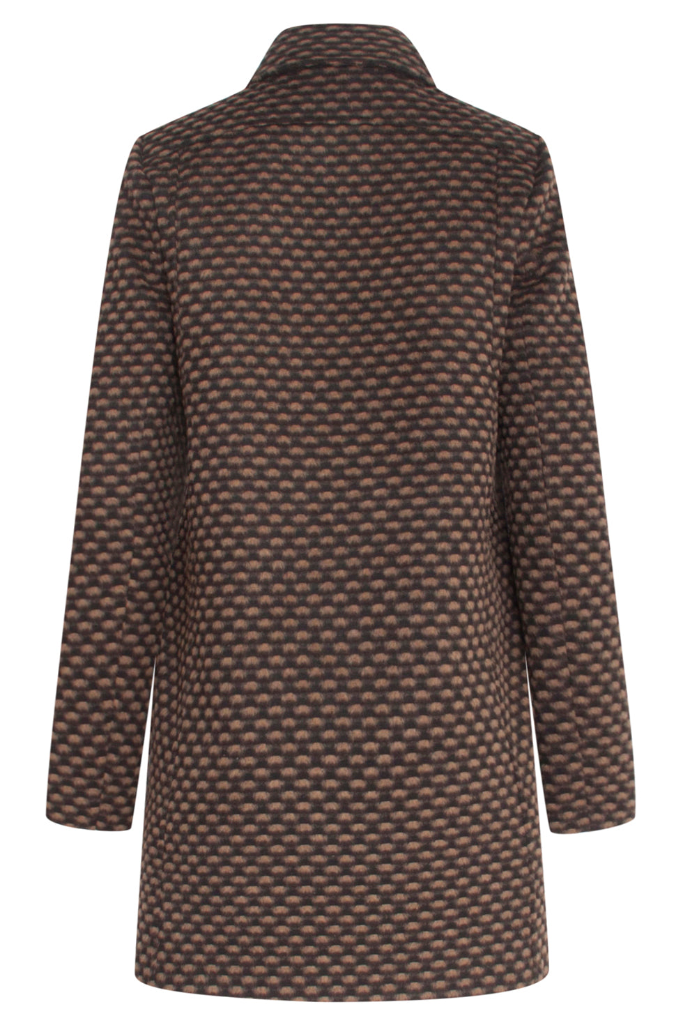23631 Damesjas Gevlek Print | Black - Brown
