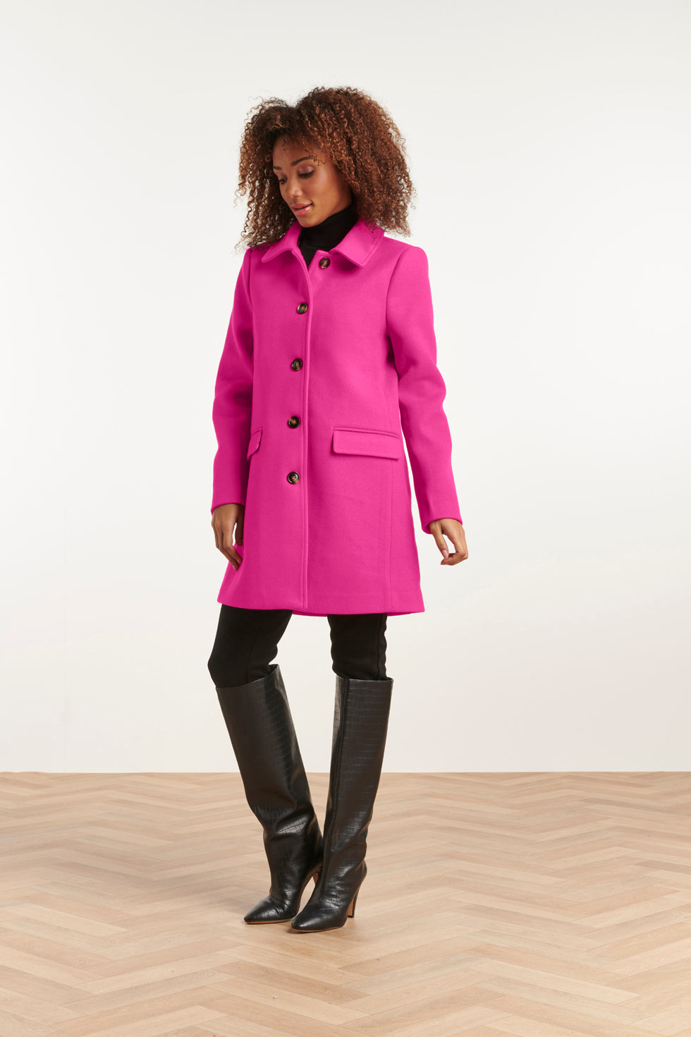 23635 Damesjas Aansluitendfuchsia | Fuchsia
