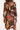 23651 Dames Jurk Met Grafisch Print | Brown - Muticolour