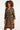23658 Dames Jurk Met Tribal Printe | Black - Brown