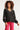 23681 Dames Top Met Boho Borduursellange Pofmouwen | Black - Muticolour