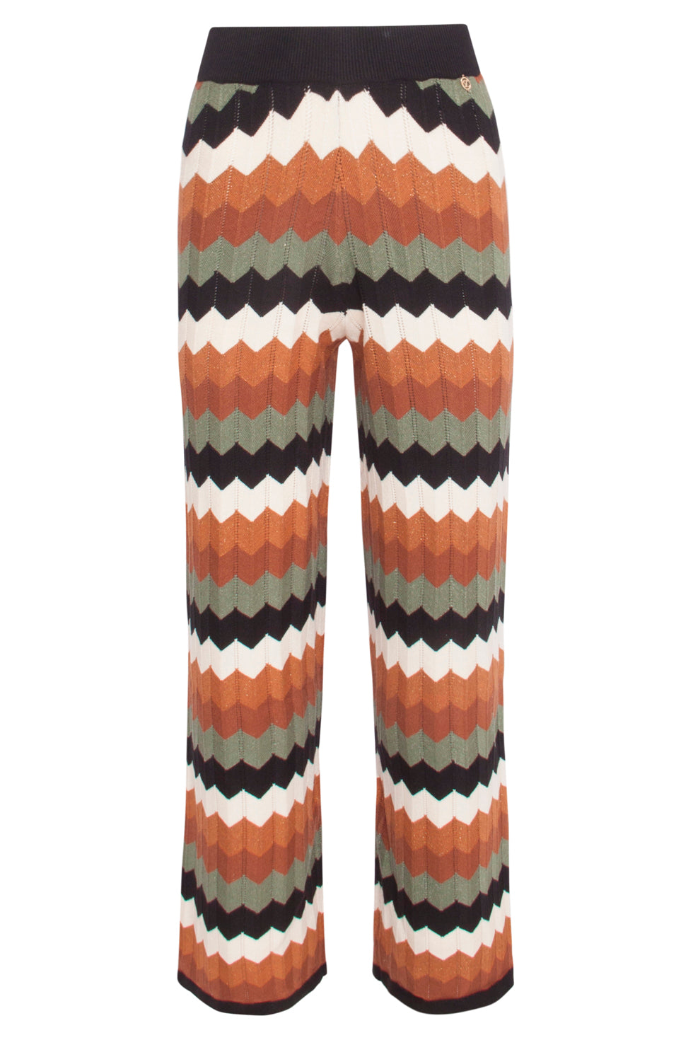 23685 Retro Gebreide Grafische Wijde Leggings | Muticolour